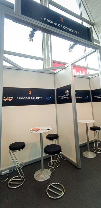 Messestand Anwenderforum auf der Logimat Stuttgart