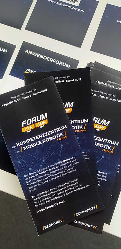 Flyer Anwenderforum auf der Logimat Stuttgart