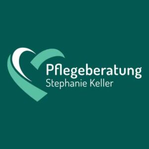 Logo einer Pflegeberatung auf dunklem Hintergrund