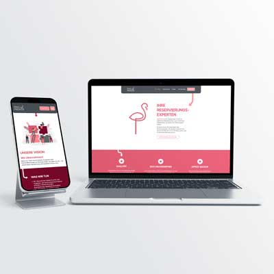 Responsive Webdesign mit klarer Struktur und markenkonformer Gestaltung